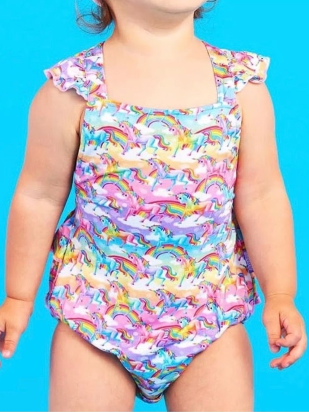 Lisa Frank Posh Peanut Unicorn Bubble Onesie Size 18-24M